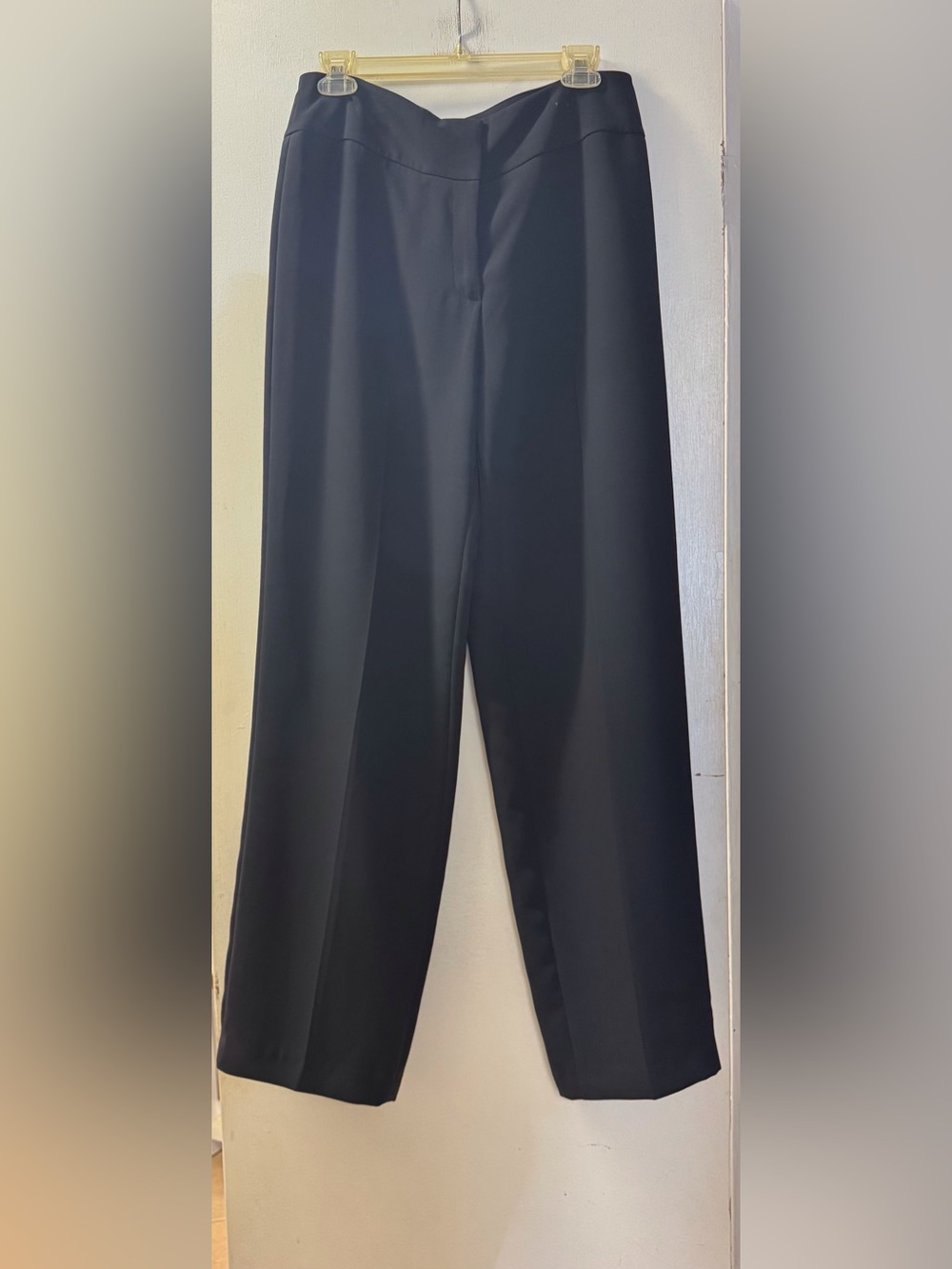 Conrad C High-Rise Lined Wide-Leg Trouser-Navy - Picture 3 of 7